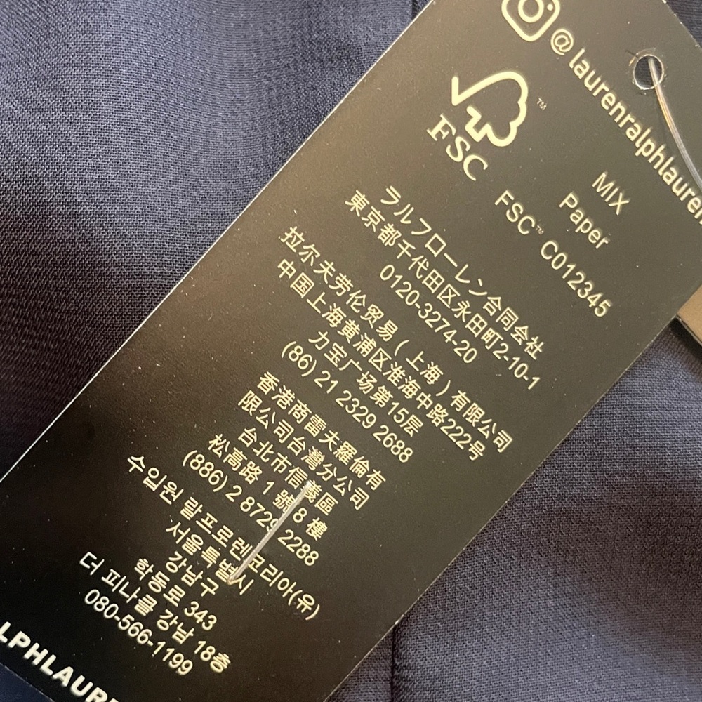 Ralph Lauren Navy Cape Dress NWT - Picture 8 of 8